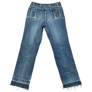 Vintage 80s Jinglers Straight Leg High Rise Rigid Jeans Raw Release Hem